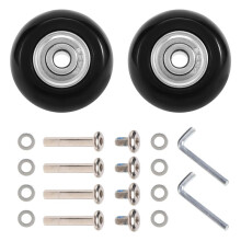 Kit de ReparacióN de Reemplazo de Ruedas de Maleta de Equipaje de 40 X 18 Mm 2 Pares