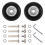 40 x 18mm Luggage Suitcase Wheels Replacement Repair kit 2 Pair 1