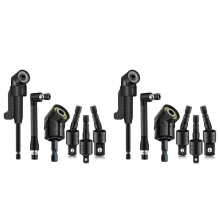12Pcs Right Angle Drill Attachment Set with 105 Angle Drill Adapter and Impact Grade Socket Adapter