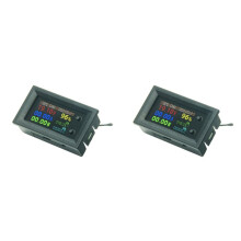 2X DC720 30V Digital Power Voltmeter Ammeter Voltage Wattmeter Temperature Meter 9 In1