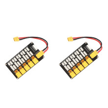 2X Lipo Battery Charging Board Parallel XT30 XT60 Plug 2‑6S Lithium Batteries for IMAX B6 Charger Electronic Components