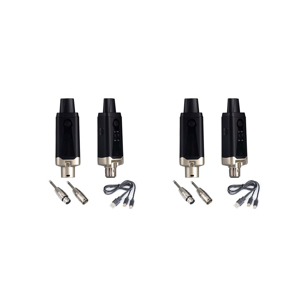 2X Wireless Microphone System Uhf Wireless Xlr Transmitter And Receiver For Dynamic Microphone, Audio Mixer, Pa System 6031015889964