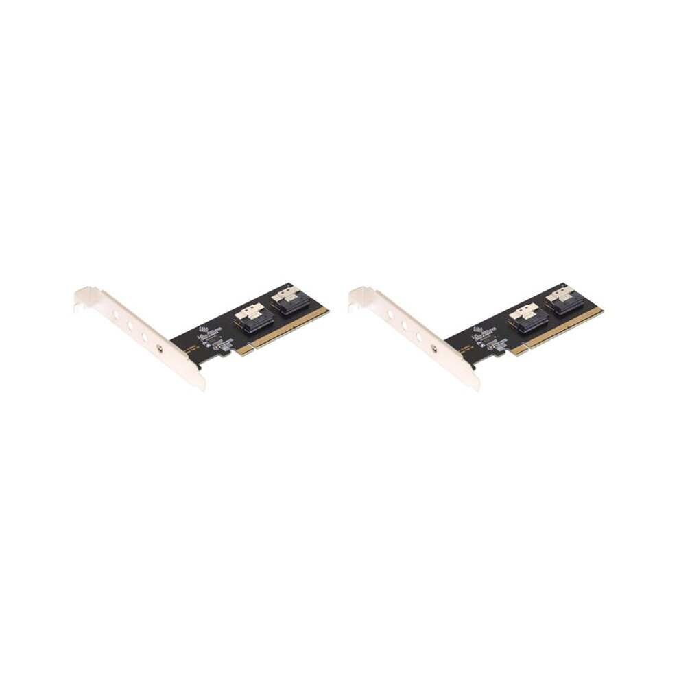 2X U.2 Pci-E Adapter, Maximize Your Pcie Potential: Pcie 3.0 4.0 X16 To 2-Port Sff-8654 8I Riser Adapter Card 6032298737553
