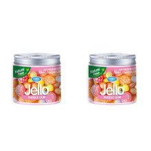 2X Car 220g Jello Perfume Air Freshener Car Balm Deodorizing Long-Lasting Fragrance Scent Auto Aromatherapy BUBBLEGUM