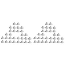 60pcs Ceramic Nail Fireplace Tools Pottery Kiln Cones Kiln Cone Supports Built God Pottery Tools Clay Support