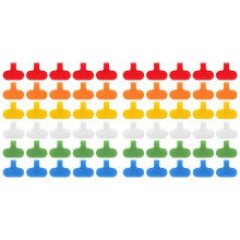 60 Etiquetas para Cables, Etiquetas para Cables, Etiquetas Multicolores para Escribir en Cables, Etiquetas para Gestión e Identificación de Cables