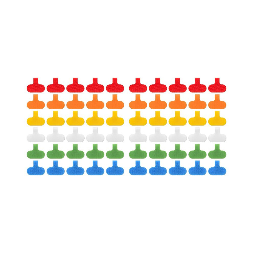 60 Pcs Cable Labels Cord Labels Multi-Color Write Wire Labels Tags For Cable Management And Identification 6031244133135