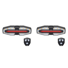 2X New Bicycle Turn Tail Light Night Riding Turn Light Mountain Bike Tail Light Warning Light Riding Equipment