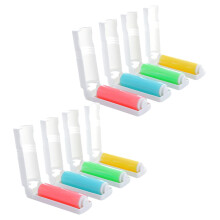 8pcs Washable Lint Roller Pet Hair Remover ExtraAdhesive for Clothes Carpet