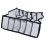 Mesh Bras Storage Box 6 Cells Foldable Nylon Drawer Organizer 1