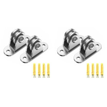 Carbon Steel Pulley Block, Small Pulley Block Silent Pulley, Material Handling and DIY Kits Moving, 4PCS