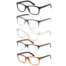 Computer Reading Glasses for Women and Men Blue Light Blocking +1.0 Anti Glare Lightweight Multicolor