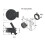 20Pcs Round Pull  Lock Slam  Hardware for RV Yacht Boat Deck Hatch 7