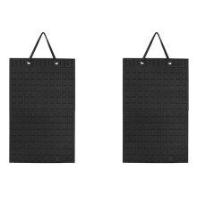2X Organiseur de Bijoux à Suspendre, Porte-Boucles D'Oreilles à Suspendre Pliable, Peut Contenir Jusqu'à 300 Paires pour Filles et Femmes, Noir