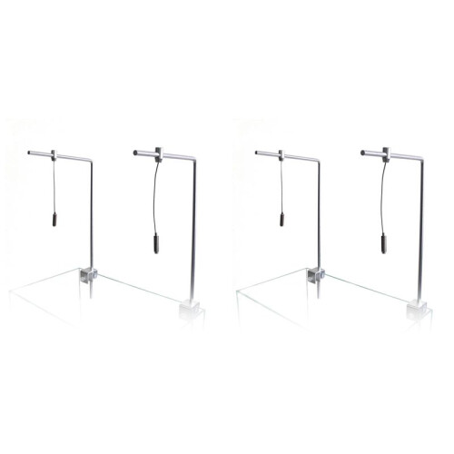 2X Adjustable Tank Mounting Bracket Universal Fish Tank Light Stand Light Stand Hanging Kit Aquarium Accessories