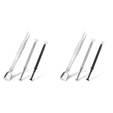 Ensemble de 6 Porte-Outils de Saisie pour Bijoutier, Stylo à Saupoudrer, Pince à Bijoux, 4 Griffes, Boule de Perçage pour Petits Objets, Puce