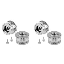 2X Hardened Steel EXtruder Gear for K1/K1C/K1 Max/Ender3v3/V3Plus Wear-Resistant Dual Gear