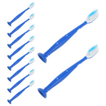 10pcs Soft Bristle Compact Travel Toothbrush Short Handle for Prison and Detention Use