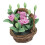 1:12 Scale Mini Clay Flower Carnations Doll House Accessory Perfect for Display 1