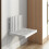 Wall Mounted Folding Bench Solid Wood Seat for Entryway Shoe Changing and Shower Use 1