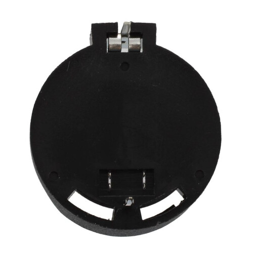 30pcs Black Round Button Battery Holder Case for CR2032 2016 2025
