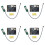 4X GPS+BDS Dual Mode Module Flight Control Satellite Positioning Navigator Atgm336H Replacement for  NEO-M8N 1