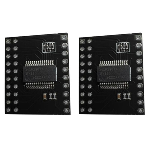 2Pcs MCP23017 Serial Interface Module IIC I2C SPI Bidirectional 16-Bit I/O Expander Pins Serial Interface Module