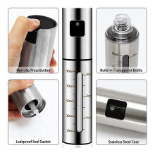 Oil Sprayer for Cooking,Oil Spray Bottle,Oil Dispenser for Kitchen Portable,Stainless Steel Oil Spray Bottle
