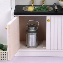 4X Lata de Leche de Metal de Granja Simulada Tetera Casa de Muñecas 1:12 Accesorios en Miniatura