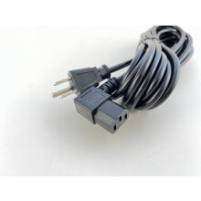 Extra Long 15FT LShaped C13 Power Cord IEC Compatible for Desktop PC, Monitor and Speaker
