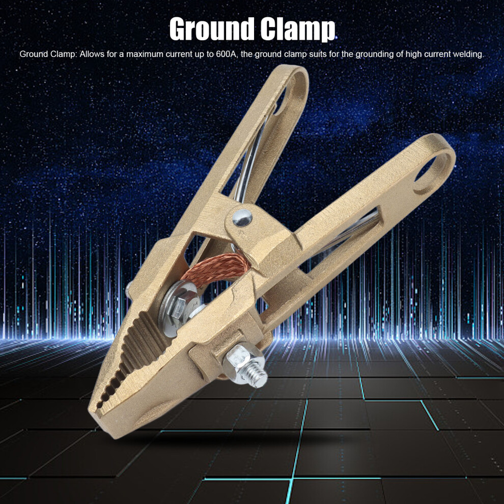 A-Shape Brass Earth Clamp 600A