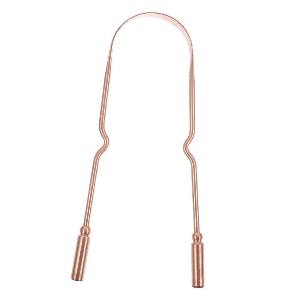 Copper Tongue Scraper with Storage Case Ergonomic Tongue Cleaner for Fresh Breath Kids and Adults