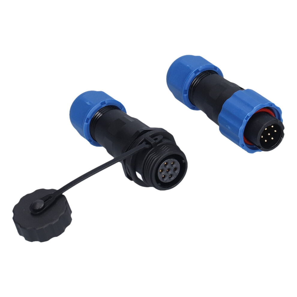 Aviation 7 Pin Cable Connector Socket Ip68 25A 250V 13Mm 9301390612622