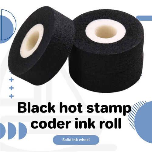 36PCS 36x10mm Black Hot Stamp Coder Ink Roll for MY380F DK1000 DK1100 Coding Sealing Machine 1