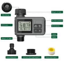 Water Timer Sistema de Irrigação Inteligente de 1 Saída Temporizador de Aspersão Programador de Jardim Tela LCD