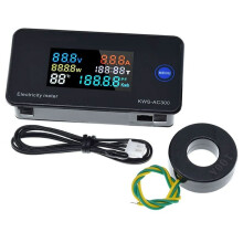KWS-AC300 Digital Voltmeter AC 50-300V Voltage 45-65Hz Power Meter LED AC Wattmeter 0-100A Detector