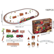 134/190 Stück Weihnachtszug-Set mit Lichtern, Geräuschen, 105x105cm Gleis