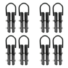 1.5 Inch Climbing Rope Clamp,8 Sets Rope Climb Clasp Workout Rig Attachment Hook for Rope Climbing Gym Strength Training