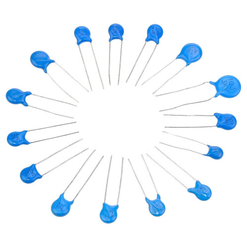 180Pcs 15 Values High Voltage Dip Ceramic Capacitor Assortment Kit Range 100PF-10000PF 3KV 1