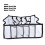 Mesh Bras Storage Box 6 Cells Foldable Nylon Drawer Organizer 12