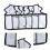 Mesh Bras Storage Box 6 Cells Foldable Nylon Drawer Organizer 13