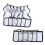 Mesh Bras Storage Box 6 Cells Foldable Nylon Drawer Organizer 14