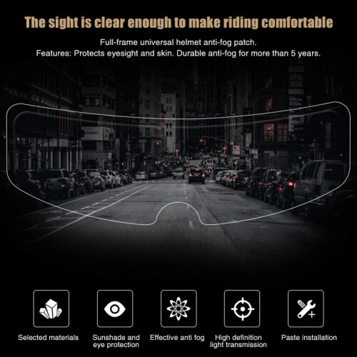 Universal Motorcycle Helmet Clear Rainproof Film Clear Patch Screen Universal Riding Accessories 1