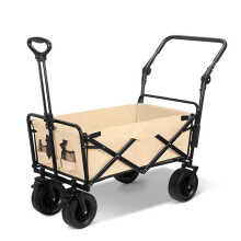 2X Foldable Folding Cart Push Handle Extendable Cart Trolley Handle Accessories Wagon Cart Equipment