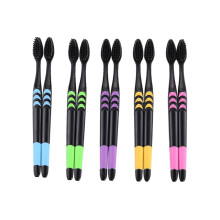 10pcs Bamboo Charcoal Toothbrush Soft Bristles EcoFriendly Ergonomic NonSlip Handle Assorted Colors