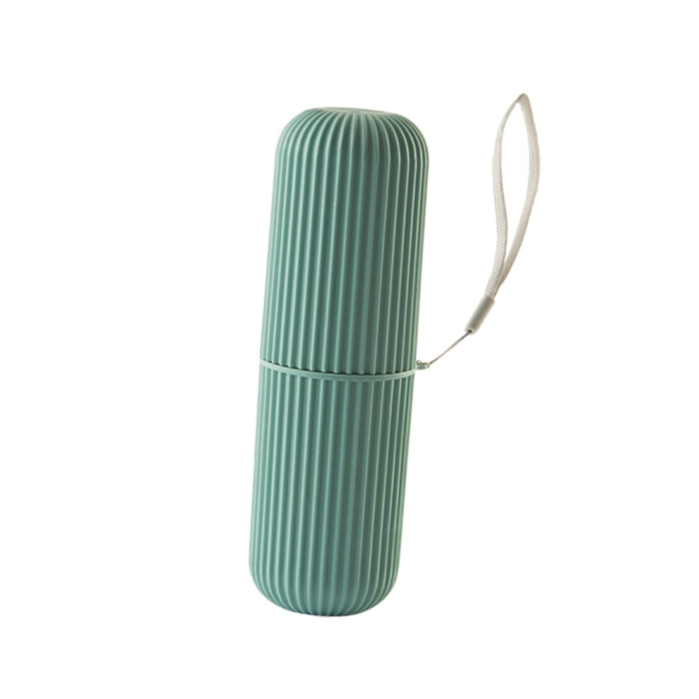 Travel Toothbrush Case Set, Portable Green Holder for Camping and Compact Travel Storage