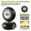 40 x 18mm Luggage Suitcase Wheels Replacement Repair kit 2 Pair 5