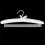 20x White Satin Padded Clothes Hook Hanger 7