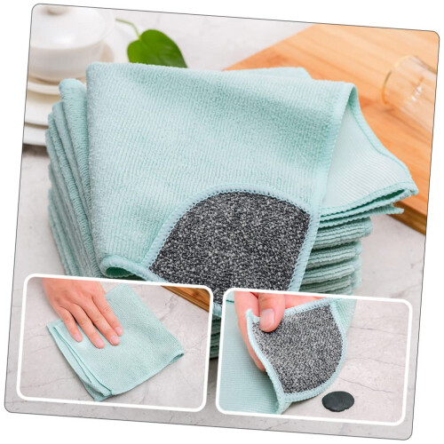 4pcs Absorbent Kitchen Cleaning Cloths with  Water Absorption, NonScratch, QuickDrying 1