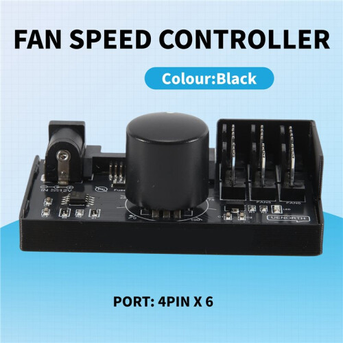 PWM Fläkthastighetskontroll Högeffekt   Power 4Pin Fläktregulator NAS Server Fläkthastighetskontroll PWM Hastighetsreglering 1